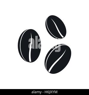 Coffee beans icon, simple style Stock Vector