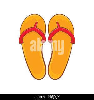 Flips flops icon, cartoon style Stock Vector