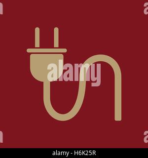 The plug icon. Electric symbol. Flat Vector illustration Stock Vector