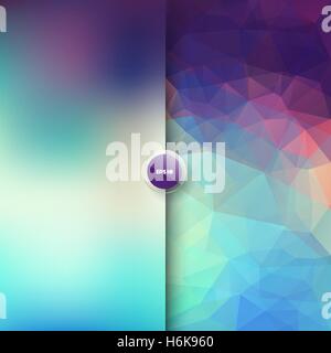 Vector square polygonal and blurred background Stock Vector