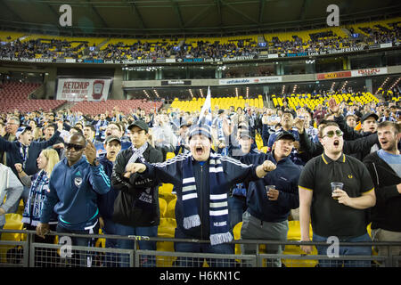 Melbourne, Australia. 31st Oct, 2016.  Fans during Hyundai A-League, Round 4. Melbourne Victory vs Wellington Pheonix. Photo: Dave Hewison Credit:  Dave Hewison Sports/Alamy Live News Stock Photo