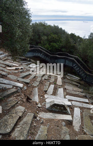 Jews' Gate Cemetery, Windmill Hill, Gibraltar Stock Photo