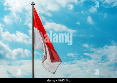 Flag of Monaco Stock Photo