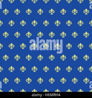 Seamless Vector Pattern With Royal Lily Stock Vector