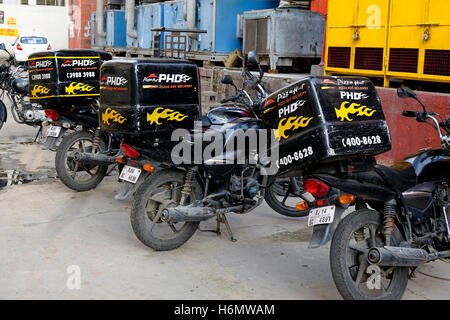 PizzaHut Delivery Shop Pizza Hut Bikes Standing In Row PizzaHut Delivery Shop Pizza Hut Bikes Standing In Row