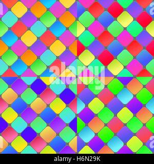Colorful geometrical abstract seamless pattern background. Set of seamless vector patterns. Stock Vector