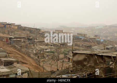 slums in lima Stock Photo