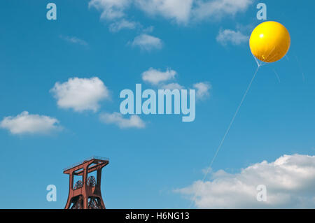 headframe with schachtzeichen Stock Photo