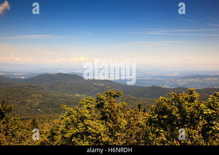 Topview from Kočevski Rog called also Kočevje Rog, Slovenia Stock Photo