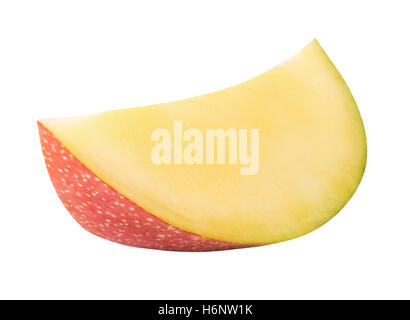Sliced mango isolated on white background with clipping path Stock Photo
