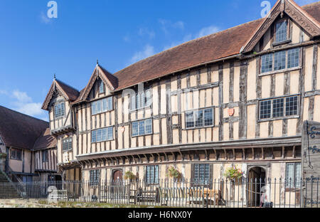 The historic Lord Leycester Hospital, Warwick, Warwickshire, England, UK Stock Photo