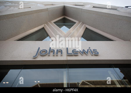 John Lewis department store inside the Victoria Gate shopping centre in Leeds, West Yorkshire. Stock Photo