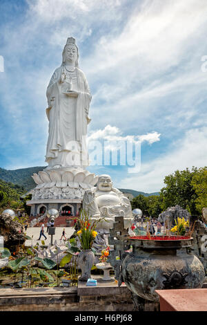 Giant Lady Buddha statue on the Son Tra Peninsula. Da Nang, Vietnam. Stock Photo