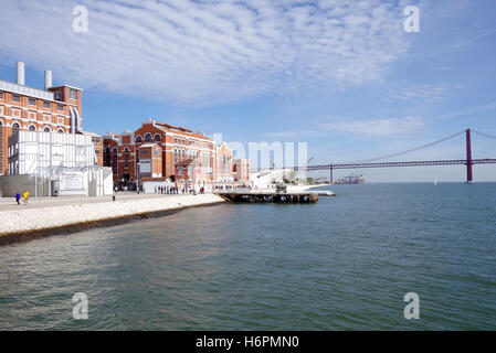 MAAT, Belém, Lisbon, Portugal former Power Station,  Electricity Factory Stock Photo