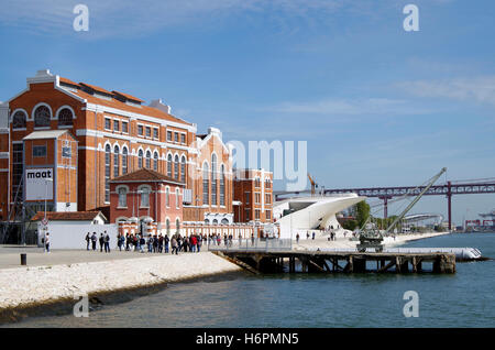 MAAT, Belém, Lisbon, Portugal former Power Station,  Electricity Factory Stock Photo