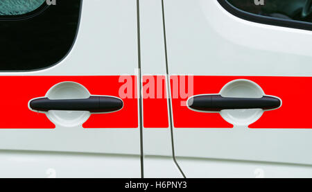 ambulance car detail - ambulance detail Stock Photo