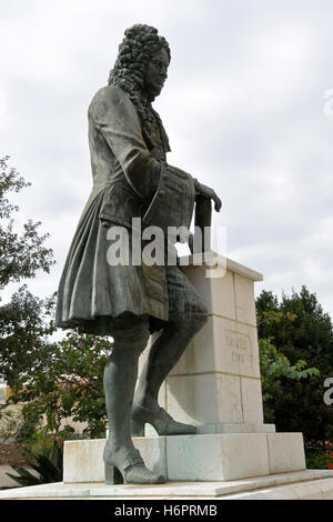 Statue of Admiral Sir George Rooke, erected in November 2004 to mark the 300th anniversary of British rule in Gibraltar Stock Photo