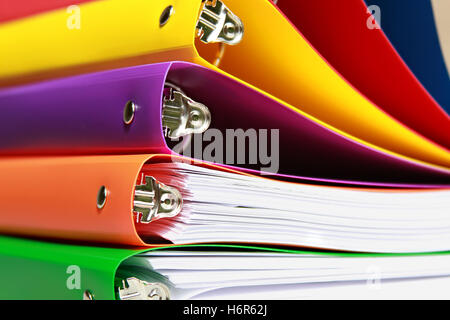 study blue office colour research green purple metal learn cabinet filing cabinet cupboard closet business dealings deal Stock Photo