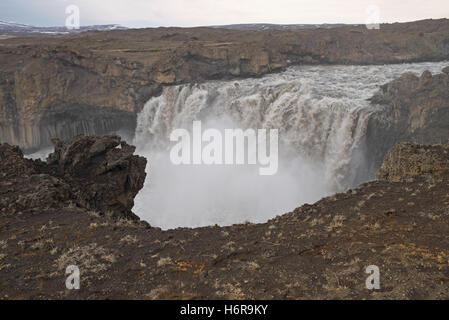 Aldeyjarfoss, central Iceland. Stock Photo