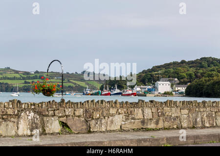 Fishing trawler fleet moored up at Union Hall, Glandore Harbour, County Cork, Ireland Stock Photo