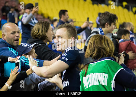 MELBOURNE, AUSTRALIA – OCTOBER 31: Melbourne Victory forward Besart Berisha #8 during Hyundai A-League, Round 4. Melbourne Victory vs Wellington Pheonix.  Photo: Dave Hewison Stock Photo