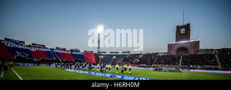 Bologna, Italy. 29th Oct, 2016. General view Football/Soccer : Players enter the pitch before the Italian 'Serie A' match between Bologna FC 0-1 ACF Fiorentina at Stadio Renato Dall'Ara in Bologna, Italy . © Maurizio Borsari/AFLO/Alamy Live News Stock Photo