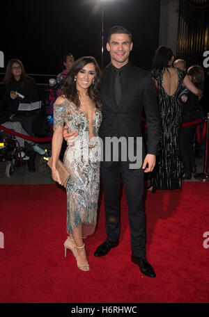 London, UK. 31st Oct, 2016. Janette Manrara and Aljaz Skorjanec attends the Pride Of Britain awards at the Grosvenor House Hotel on October 31, 2016 in London, England. Stock Photo