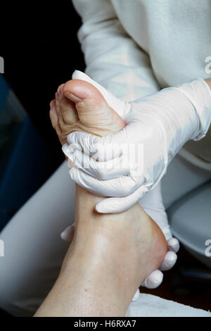 medical pedicure - foot care - chiropody Stock Photo