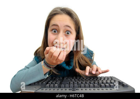 close humans human beings people folk persons human human being keyboard PC computers computer game tournament play playing Stock Photo