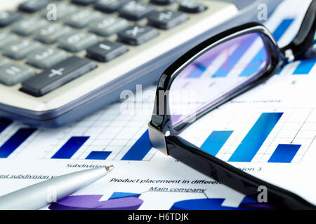 blue career tool object education job economical macro close-up macro admission close up view detail chart model design project Stock Photo