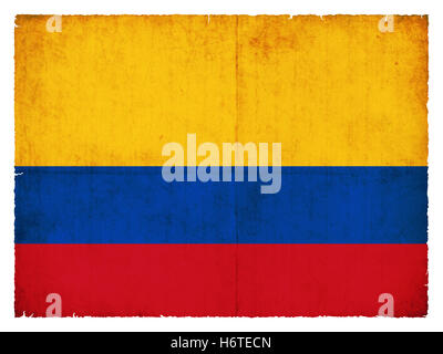 grunge flag colombia Stock Photo