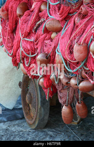 Nets and rings that are used by fishing boats Stock Photo - Alamy