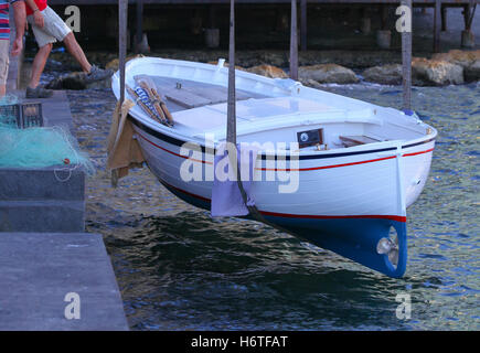 Harbour, port, water, sea, boat, old, fishing, harbour, marina, pier, ocean, transportation, up, rope, vessel, wood, transport. Stock Photo