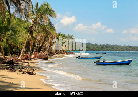 Beautiful beach in Costa Rica (Caribbean Sea) Stock Photo