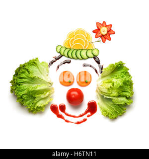 Happy meal for opponents of fast-food. Stock Photo