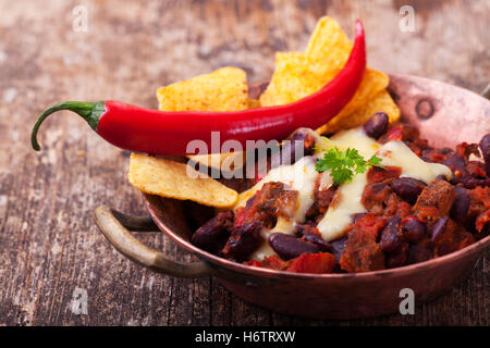 chili con carne in a bowl Stock Photo