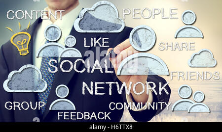 blue humans human beings people folk persons human human being men man hand write wrote writing writes city town social model Stock Photo