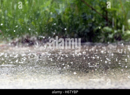 a heavy shower Stock Photo