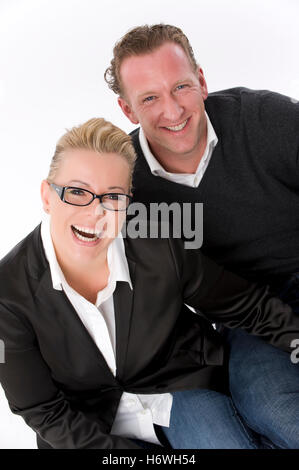 Cheerful couple Stock Photo