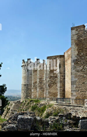 Castle built by Frederick II, 13th century, and enlarged by Charles I, Lucera, Puglia, Apulia, Italy, Europe Stock Photo