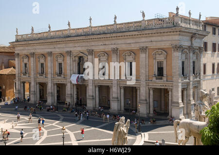 Capitoline Museums in the Palazzo dei Conservatori Palace of the Conservators on Piazza del Campidoglio square, Rome, Italy Stock Photo