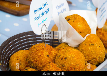 Famous English Breakfast Scotch Eggs Stock Photo