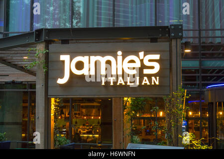 Jamies Italian Restaurant at More London Riverside Stock Photo