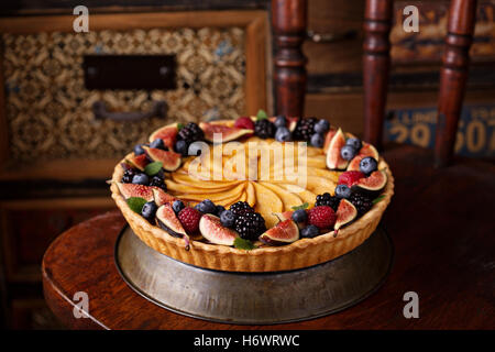 Traditional french apple tart Stock Photo