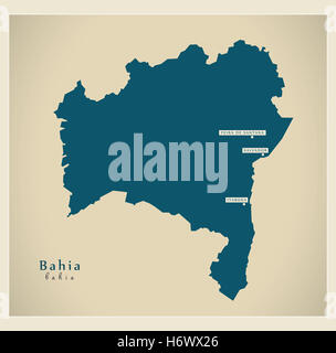 map of bahia Stock Photo - Alamy