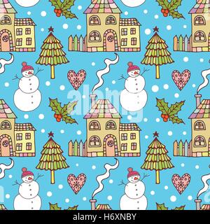 Christmas seamless patterns Stock Vector