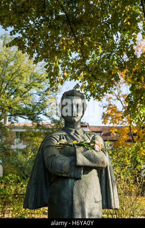 Statue in the Botanical Garden in Cluj Napoca, Transylvania, Romania Stock Photo