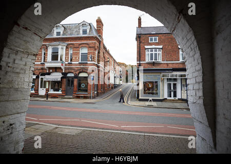 Tarporley village cheshire old closed post office  High Street pretty bustling village heart of the Cheshire Quality deluxe luxu Stock Photo