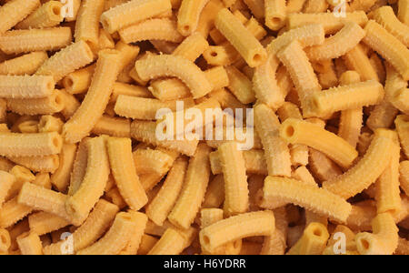 Homemade macaroni dry pasta made with fresh eggs in the restaurant of Central Italy Stock Photo
