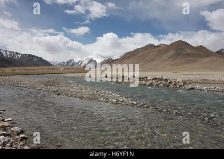 Pamir region Russian Federation Central Asia mountain landscapes Stock Photo